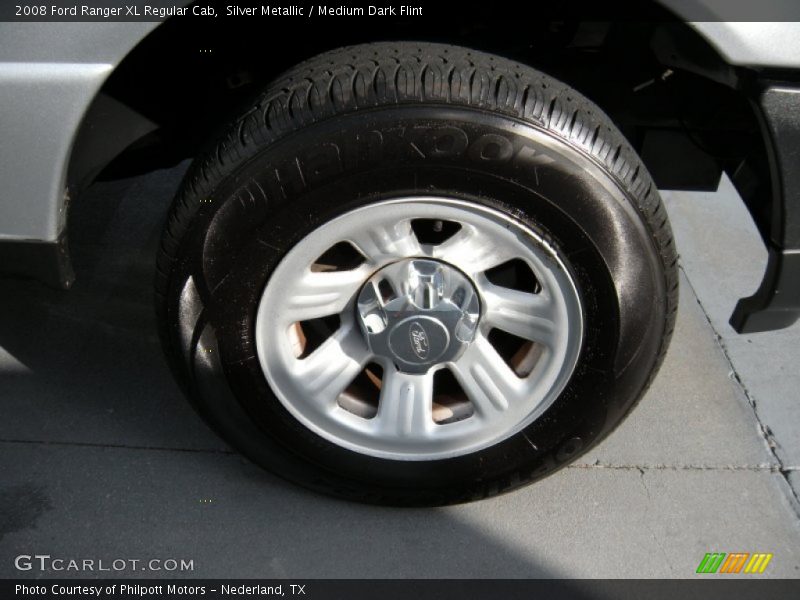 Silver Metallic / Medium Dark Flint 2008 Ford Ranger XL Regular Cab
