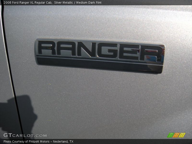 Silver Metallic / Medium Dark Flint 2008 Ford Ranger XL Regular Cab