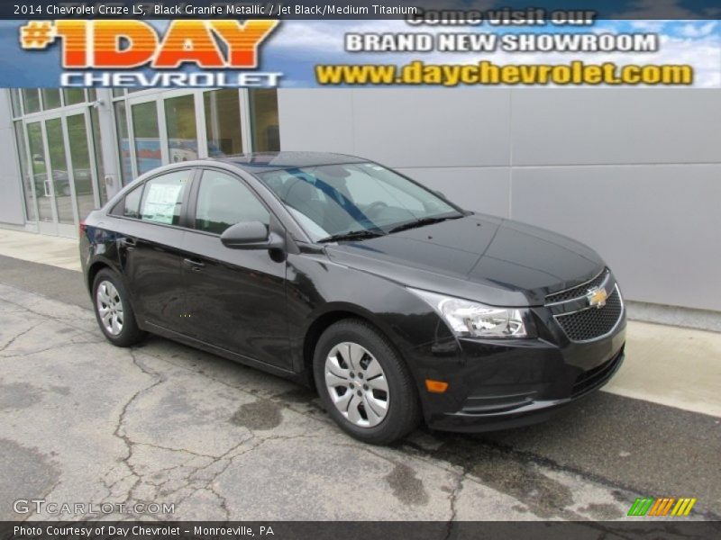Black Granite Metallic / Jet Black/Medium Titanium 2014 Chevrolet Cruze LS