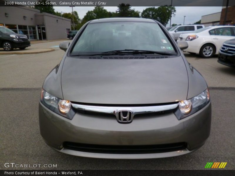 Galaxy Gray Metallic / Gray 2008 Honda Civic EX-L Sedan