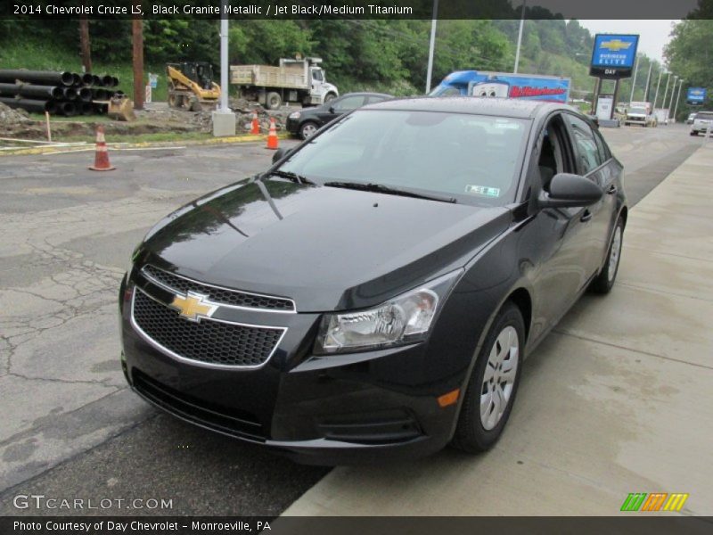 Black Granite Metallic / Jet Black/Medium Titanium 2014 Chevrolet Cruze LS
