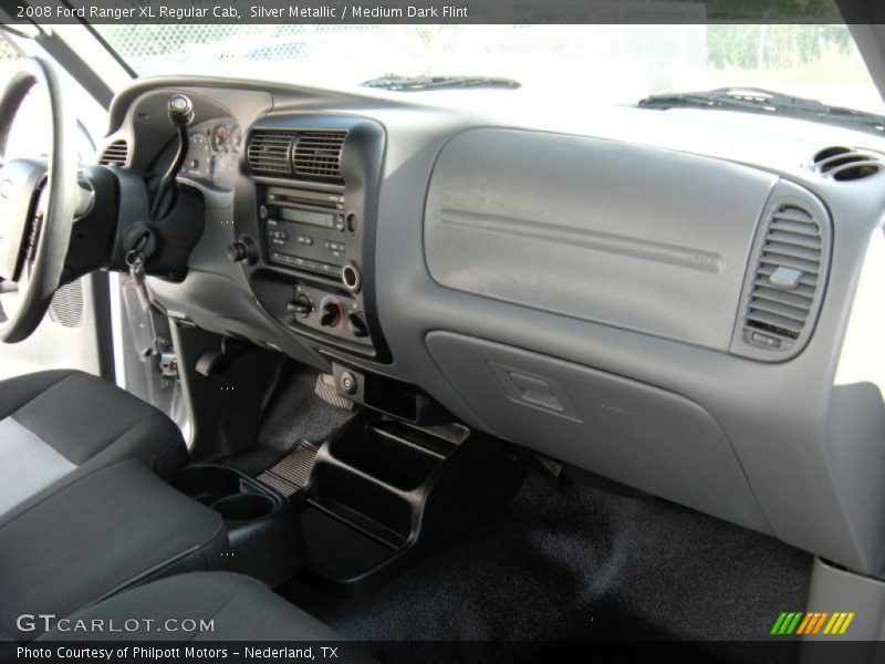 Silver Metallic / Medium Dark Flint 2008 Ford Ranger XL Regular Cab