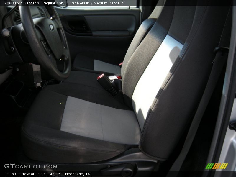 Silver Metallic / Medium Dark Flint 2008 Ford Ranger XL Regular Cab