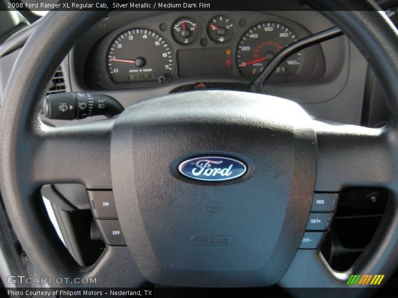 Silver Metallic / Medium Dark Flint 2008 Ford Ranger XL Regular Cab