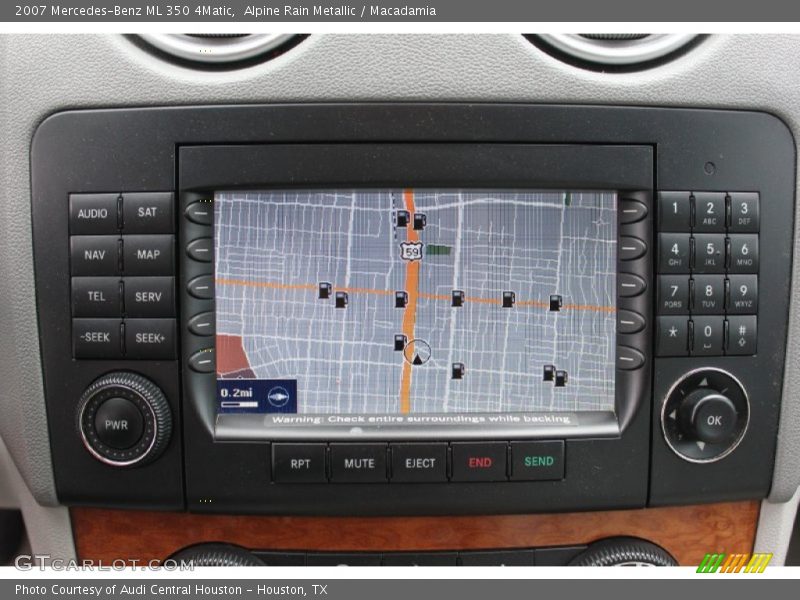 Navigation of 2007 ML 350 4Matic