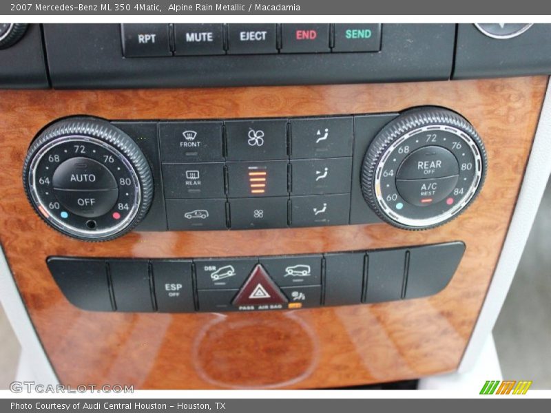 Controls of 2007 ML 350 4Matic