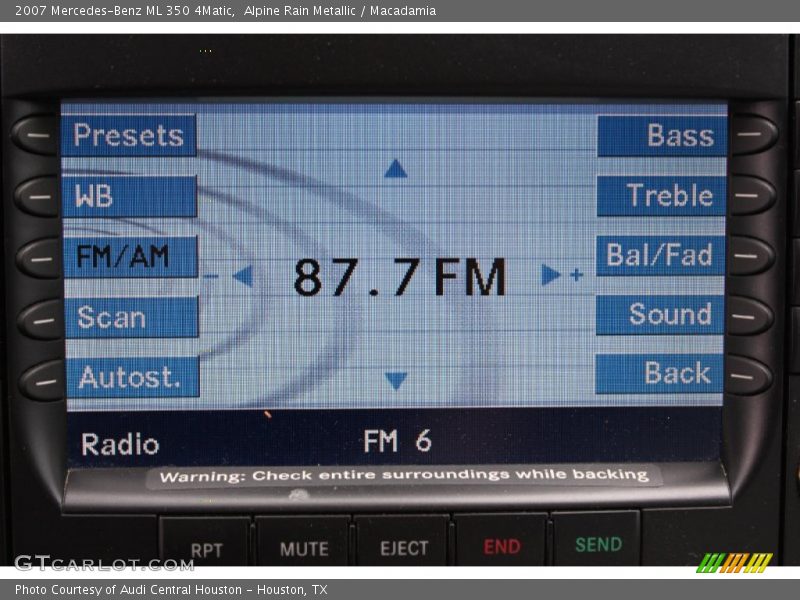 Audio System of 2007 ML 350 4Matic