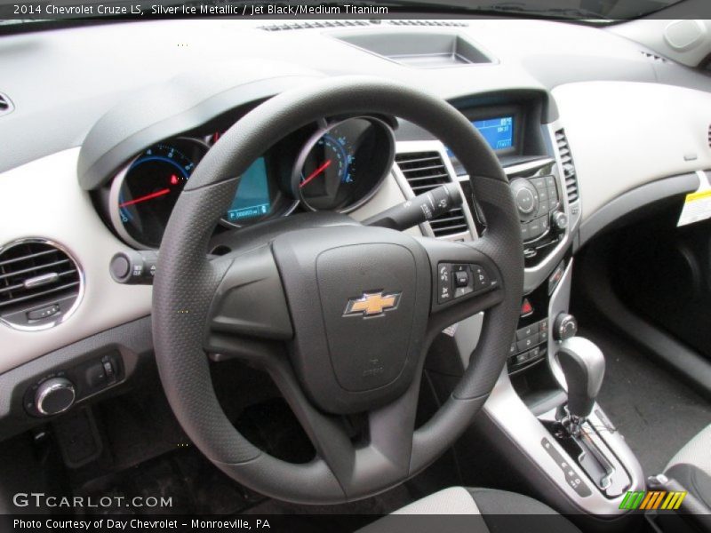 Silver Ice Metallic / Jet Black/Medium Titanium 2014 Chevrolet Cruze LS