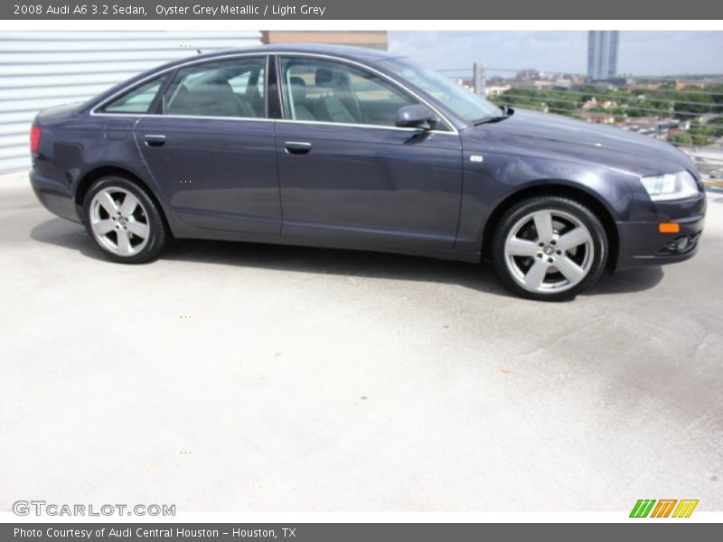 Oyster Grey Metallic / Light Grey 2008 Audi A6 3.2 Sedan