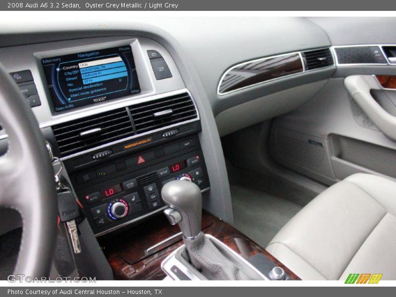 Oyster Grey Metallic / Light Grey 2008 Audi A6 3.2 Sedan