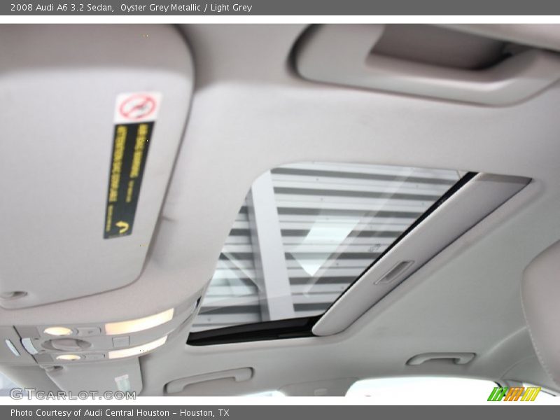 Oyster Grey Metallic / Light Grey 2008 Audi A6 3.2 Sedan