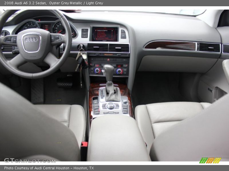 Oyster Grey Metallic / Light Grey 2008 Audi A6 3.2 Sedan