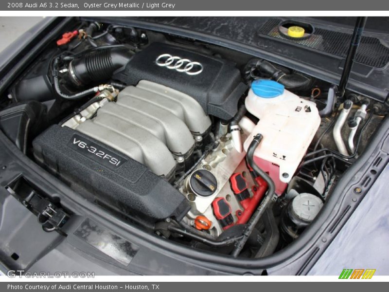 Oyster Grey Metallic / Light Grey 2008 Audi A6 3.2 Sedan