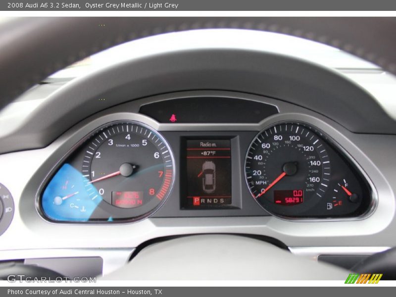 Oyster Grey Metallic / Light Grey 2008 Audi A6 3.2 Sedan