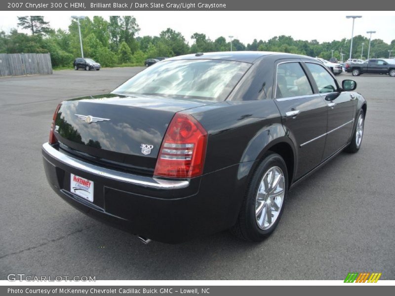 Brilliant Black / Dark Slate Gray/Light Graystone 2007 Chrysler 300 C HEMI