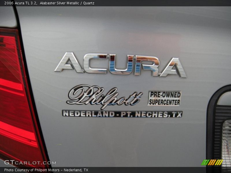 Alabaster Silver Metallic / Quartz 2006 Acura TL 3.2