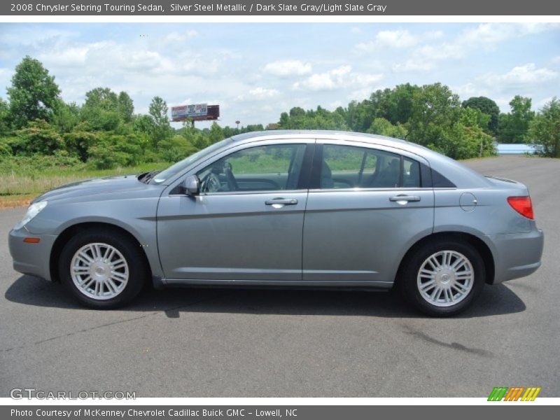 Silver Steel Metallic / Dark Slate Gray/Light Slate Gray 2008 Chrysler Sebring Touring Sedan