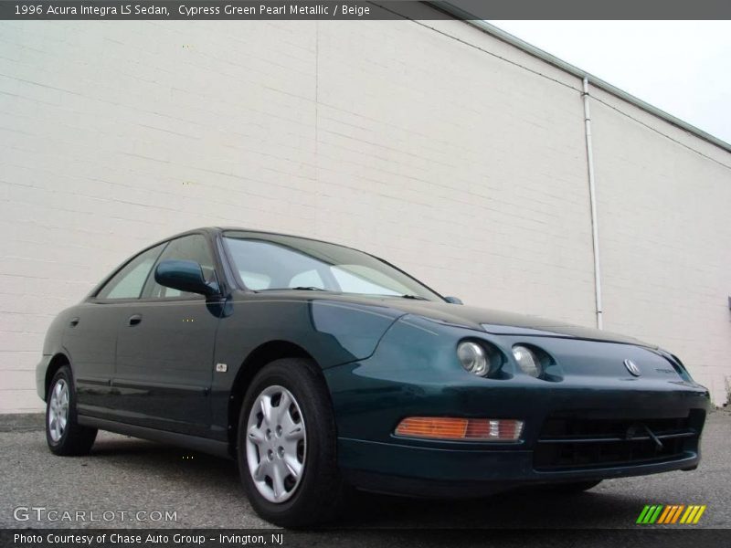 Cypress Green Pearl Metallic / Beige 1996 Acura Integra LS Sedan