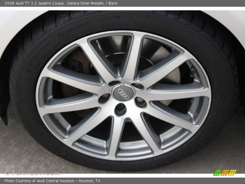 Sahara Silver Metallic / Black 2008 Audi TT 3.2 quattro Coupe