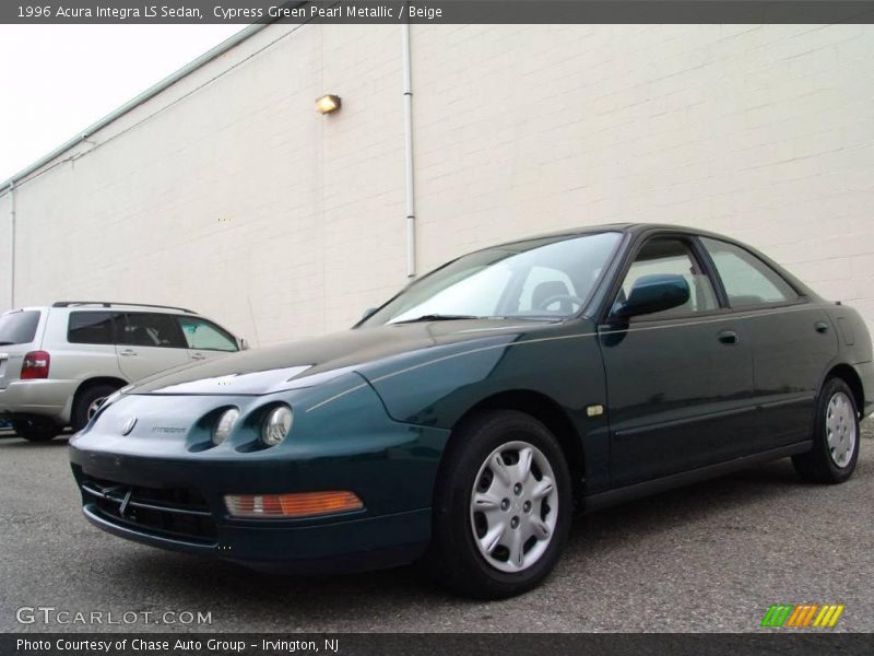 Cypress Green Pearl Metallic / Beige 1996 Acura Integra LS Sedan