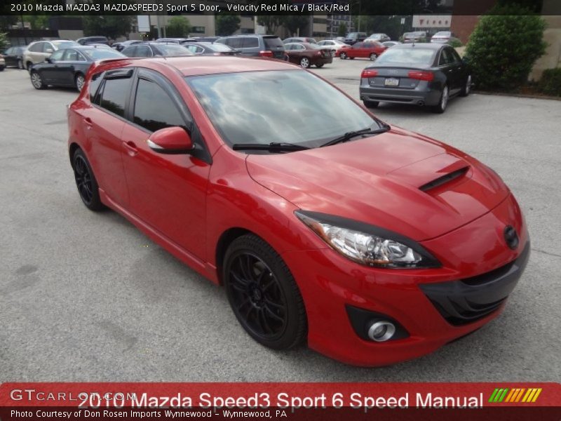 Velocity Red Mica / Black/Red 2010 Mazda MAZDA3 MAZDASPEED3 Sport 5 Door