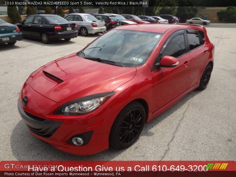 Velocity Red Mica / Black/Red 2010 Mazda MAZDA3 MAZDASPEED3 Sport 5 Door