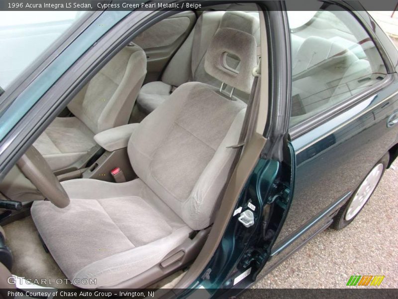 Cypress Green Pearl Metallic / Beige 1996 Acura Integra LS Sedan