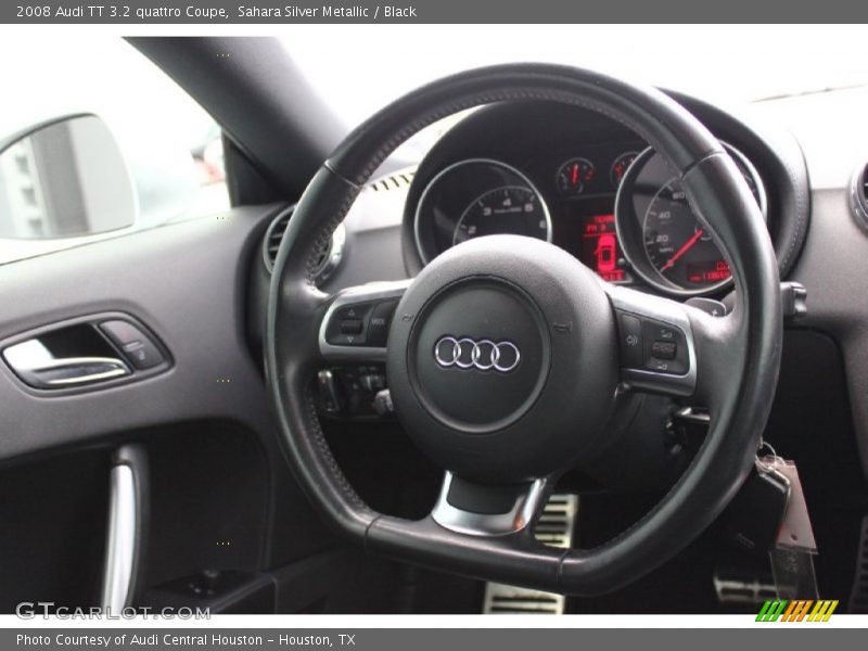 Sahara Silver Metallic / Black 2008 Audi TT 3.2 quattro Coupe