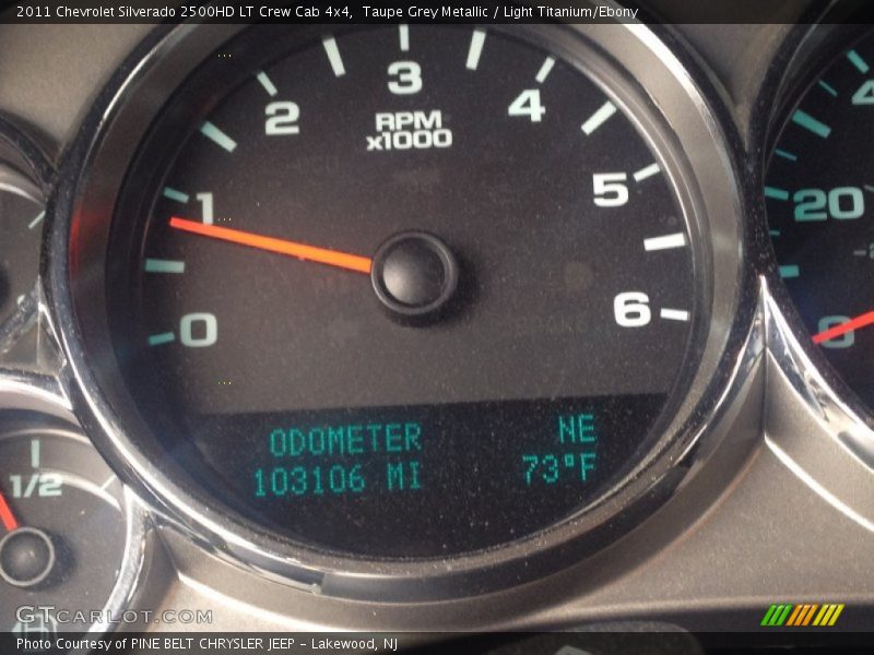 Taupe Grey Metallic / Light Titanium/Ebony 2011 Chevrolet Silverado 2500HD LT Crew Cab 4x4