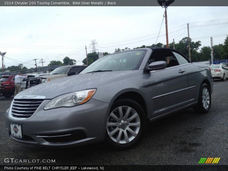 Billet Silver Metallic / Black 2014 Chrysler 200 Touring Convertible