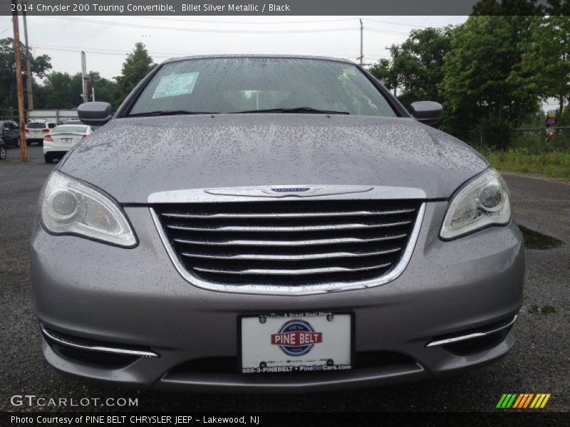 Billet Silver Metallic / Black 2014 Chrysler 200 Touring Convertible