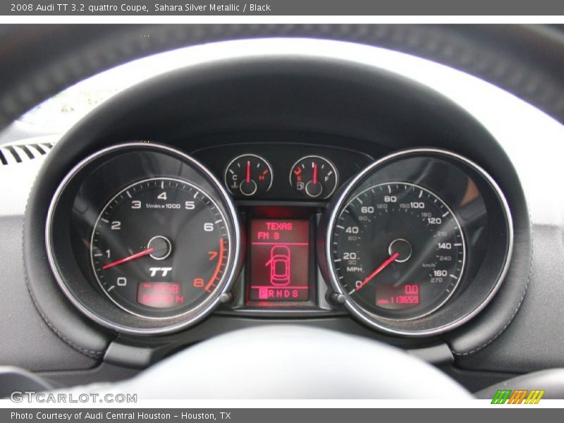 Sahara Silver Metallic / Black 2008 Audi TT 3.2 quattro Coupe
