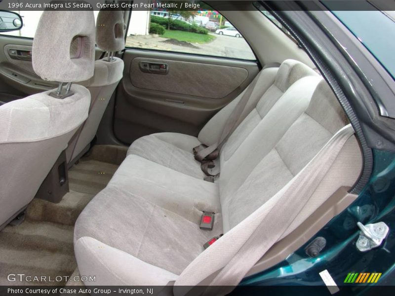 Cypress Green Pearl Metallic / Beige 1996 Acura Integra LS Sedan