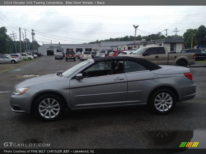 Billet Silver Metallic / Black 2014 Chrysler 200 Touring Convertible