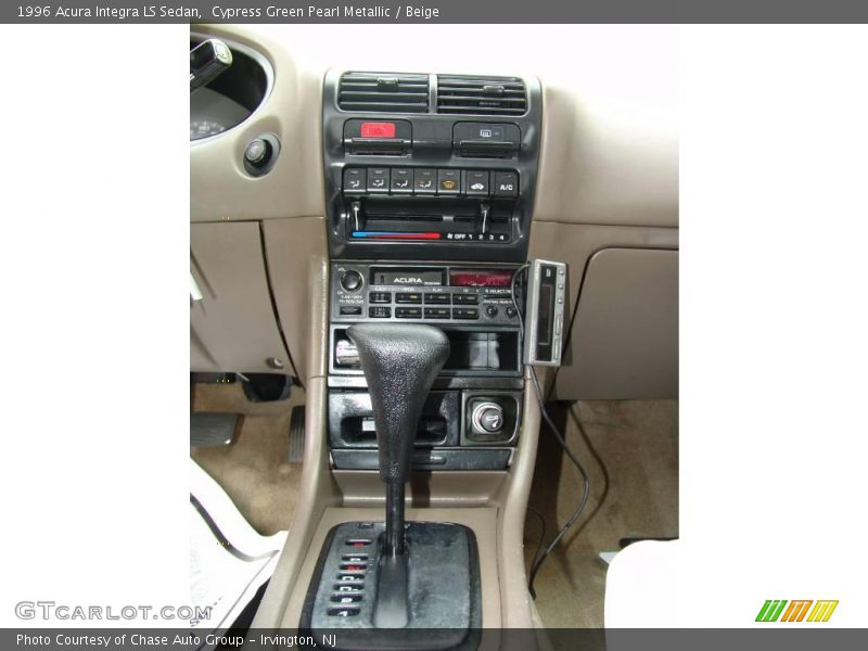 Cypress Green Pearl Metallic / Beige 1996 Acura Integra LS Sedan