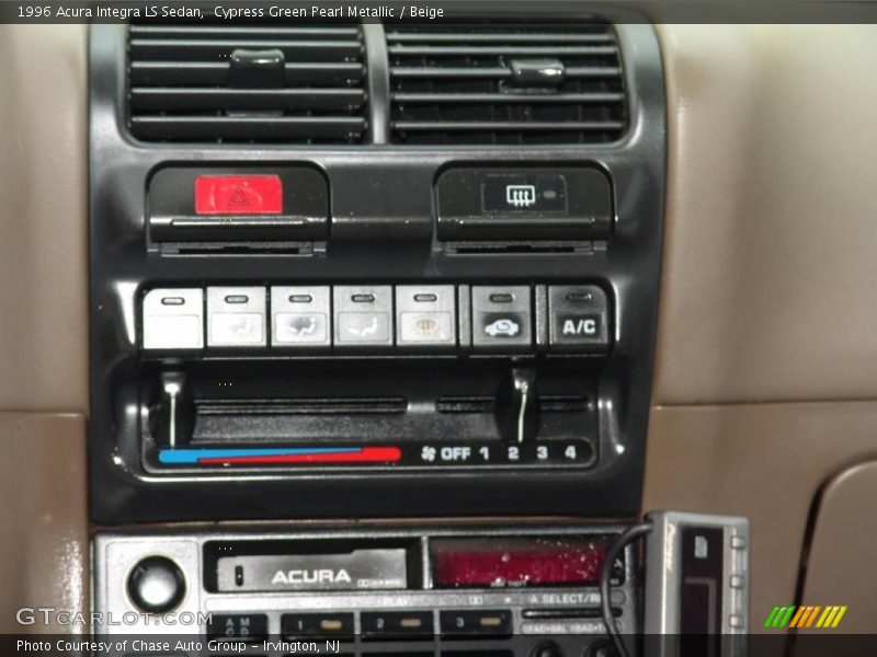 Cypress Green Pearl Metallic / Beige 1996 Acura Integra LS Sedan