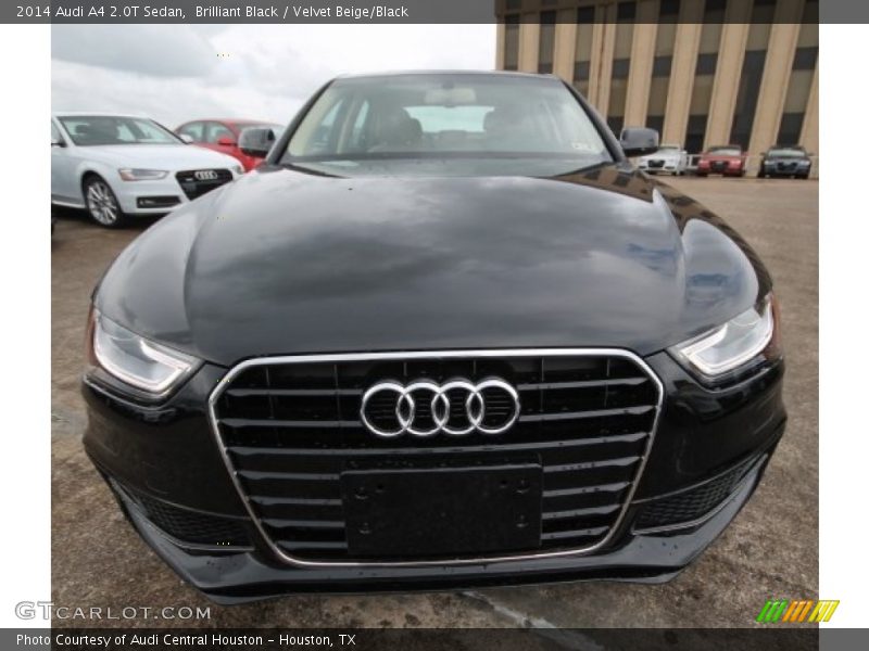 Brilliant Black / Velvet Beige/Black 2014 Audi A4 2.0T Sedan