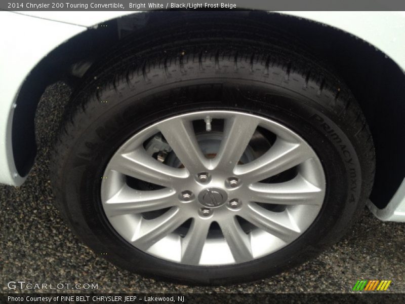 Bright White / Black/Light Frost Beige 2014 Chrysler 200 Touring Convertible