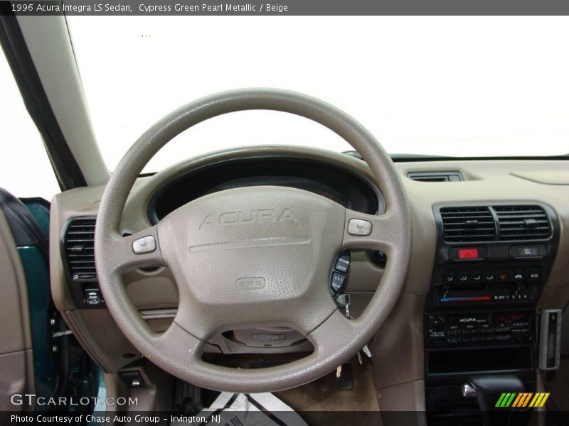 Cypress Green Pearl Metallic / Beige 1996 Acura Integra LS Sedan