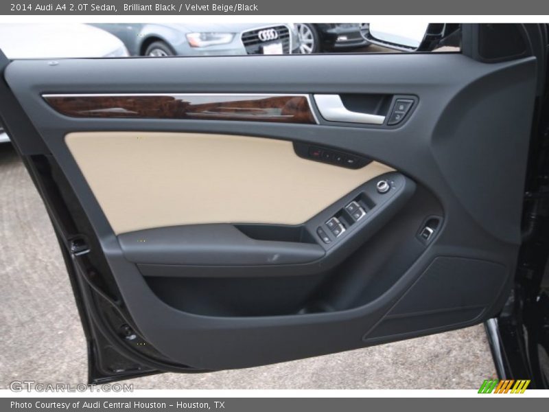 Brilliant Black / Velvet Beige/Black 2014 Audi A4 2.0T Sedan
