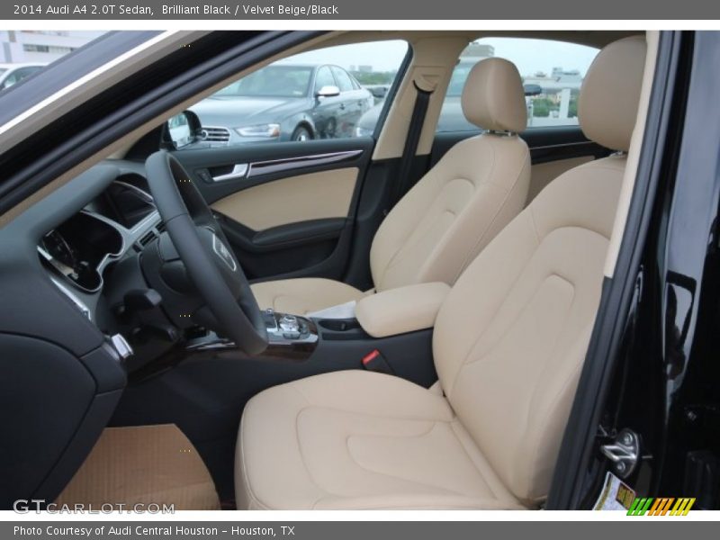 Brilliant Black / Velvet Beige/Black 2014 Audi A4 2.0T Sedan