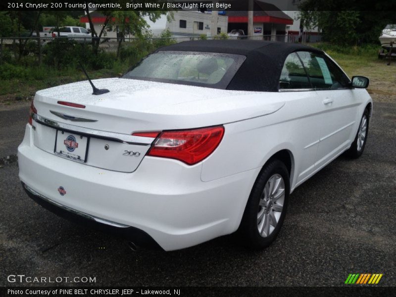 Bright White / Black/Light Frost Beige 2014 Chrysler 200 Touring Convertible
