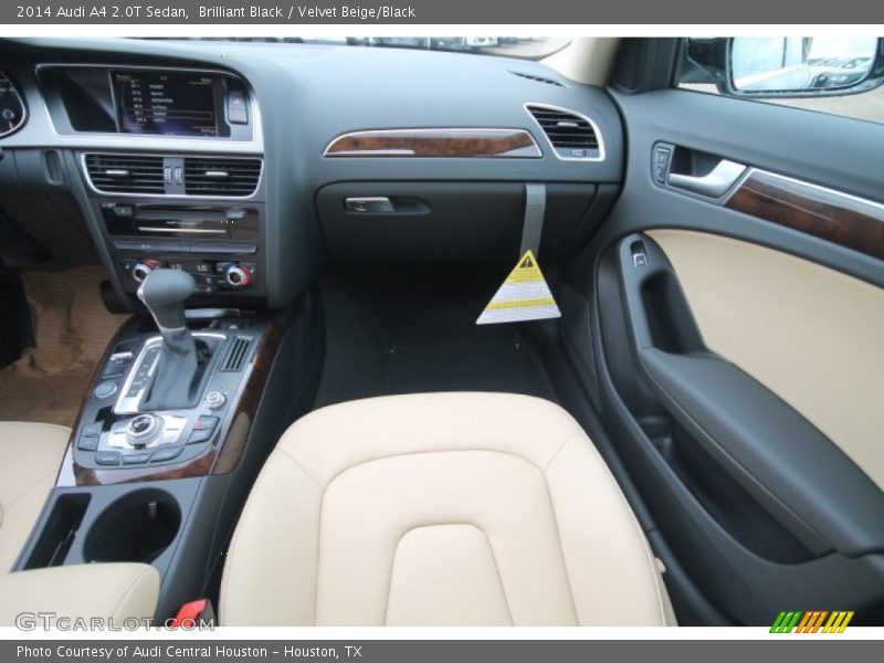 Brilliant Black / Velvet Beige/Black 2014 Audi A4 2.0T Sedan