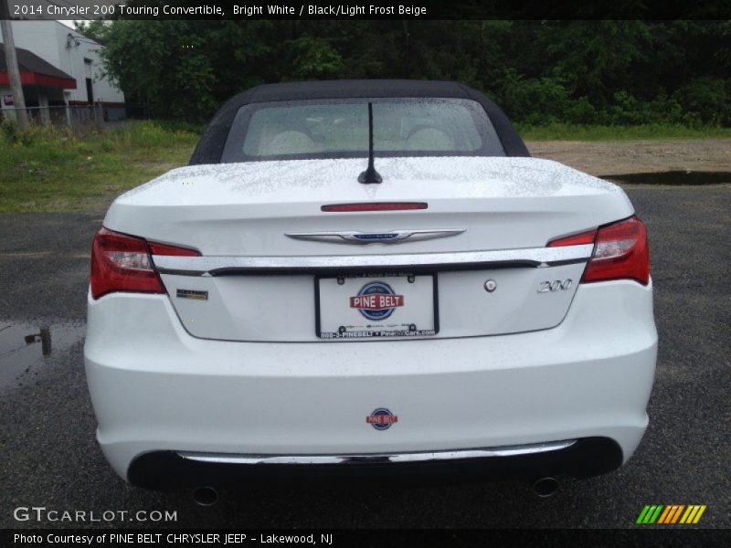 Bright White / Black/Light Frost Beige 2014 Chrysler 200 Touring Convertible