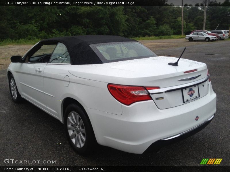 Bright White / Black/Light Frost Beige 2014 Chrysler 200 Touring Convertible
