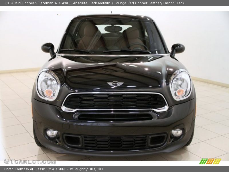 Absolute Black Metallic / Lounge Red Copper Leather/Carbon Black 2014 Mini Cooper S Paceman All4 AWD