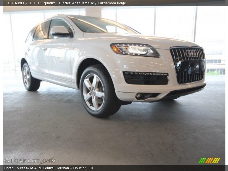 Glacier White Metallic / Cardamom Beige 2014 Audi Q7 3.0 TFSI quattro