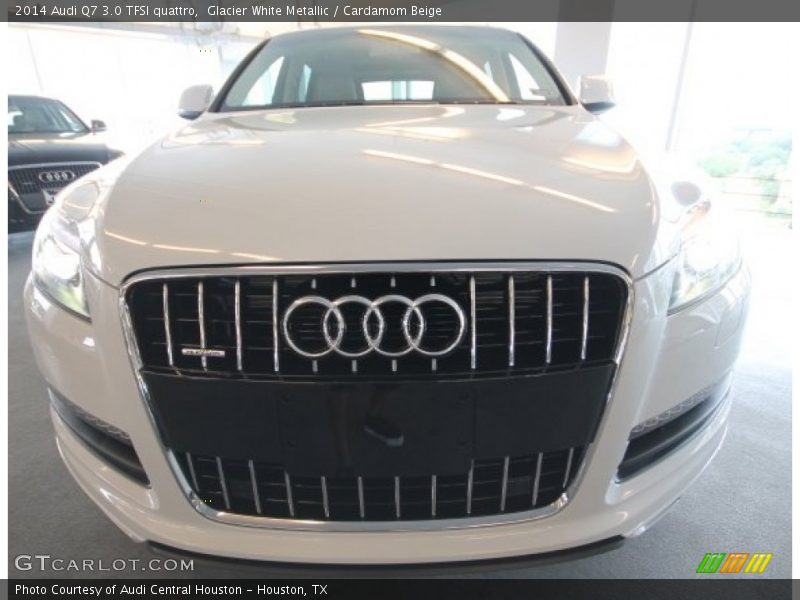Glacier White Metallic / Cardamom Beige 2014 Audi Q7 3.0 TFSI quattro