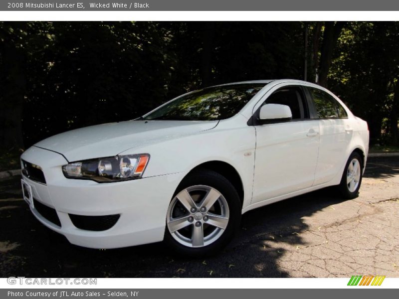 Wicked White / Black 2008 Mitsubishi Lancer ES