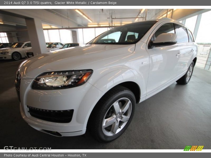 Glacier White Metallic / Cardamom Beige 2014 Audi Q7 3.0 TFSI quattro